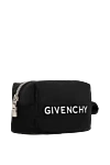 Givenchy Нейлоновый косметичка G-Zip черная мужская - логотип бренда. 90% полиамид, 10% акрил. Размер: 21 х 12 х 7. молния 4G. два мини-плоских кармана внутри. Страна производитель: Франция. Уход: специализированная чистка - фото 3