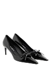 Dolce & Gabbana Black glossy calfskin pumps - decorative bow. 100% calfskin. Leather sole with logo. Heel height: 60mm heel with DG logo. Country of manufacture: Italy. Care: specialized cleaning - photo 3