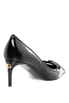 Black glossy calfskin pumps Dolce & Gabbana - decorative bow. 100% calfskin. Leather sole with logo. Heel height: 60mm heel with DG logo. Country of manufacture: Italy. Care: specialized cleaning - photo 4