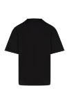 Men's black T-shirt with cotton logo Dolce & Gabbana - brand logo. 100% cotton. Country of manufacture: Italy. Care: specialized cleaning - photo 6