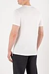 White men's T-shirt without print Tom Ford - 95% cotton, 5% elastane. Country of manufacture: Italy. Care: specialized cleaning - photo 4