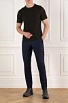 Мужская коричневая футболка из хлопка Brunello Cucinelli - 100% хлопок. Страна производитель: Италия. Уход: специализированная чистка - фото 2