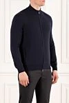 Loro Piana Классическая куртка-бомбер на молнии из baby кашемира синяя - 100% кашемир. молния. Страна производитель: Италия. Уход: специализированная чистка - фото 3