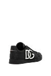 Portofino sneakers in calfskin with DG logo Dolce & Gabbana - DG logo. 100% calfskin. Closure: laces. Outsole: Rubber outsole with logo. Insole: Calfskin insole with branding. Country of manufacture: Italy. Care: specialized cleaning - photo 4