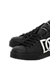 Dolce & Gabbana Portofino sneakers in calfskin with DG logo - DG logo. 100% calfskin. Closure: laces. Outsole: Rubber outsole with logo. Insole: Calfskin insole with branding. Country of manufacture: Italy. Care: specialized cleaning - photo 5