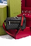 Gucci Поясная сумка GG с карманом на молнии - орнамент GG. Текстиль Original GG . молния. Размеры: Ш 32 х В 17 х Г 5 см. 1 карман на молнии внутри, 1 карман на молнии сзади, 1 карман на молнии на ремне снаружи. Ремень: ремень: 90130 см. Страна производитель: Италия. Уход: специализированная чистка - фото 7