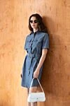 Annalisa blue cotton and cashmere dress Loro Piana - 100% cotton . buttons, belt. two chest pockets. Country of manufacture: Italy. Care: specialized cleaning - photo 8