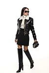 Balmain Шерстяная мини-юбка черная - фирменные пуговицы. 100% шерсть. молния. Страна производитель: Франция. Уход: специализированная чистка - фото 7