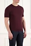 Corneliani Тонкий джемпер лаконичного дизайна из хлопка и кашемира с круглым вырезом (уценка) - 85% хлопок, 15% кашемир. Страна производитель: Италия. Уход: специализированная чистка - фото 3