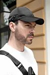 Prada Men's black cap with company logo - brand logo. 100% polyamide. Country of manufacture: Italy. Care: specialized cleaning - photo 5