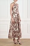 Brunello Cucinelli Cotton poplin dress with herbarium print and halter neck with Monil chain - herbarium print. 100% cotton. Country of manufacture: Italy. Care: specialized cleaning - photo 3