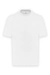 Brunello Cucinelli White men's T-shirt with cotton trim - contrast edging. 100% cotton. Country of manufacture: Italy. Care: specialized cleaning - photo 1