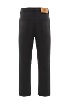 Black cotton jeans with elastane and leather patch Brunello Cucinelli - 99% cotton, 1% elastane. Color: black. zipper, button. 5. Country of manufacture: Italy. Care: specialized cleaning - photo 6