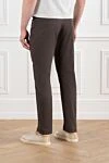 Men's classic cotton jeans, brown Brunello Cucinelli - brand logo. 99% cotton, 1% elastane. Closure: button, zipper. two side pockets, two back pockets. Country of manufacture: Italy. Care: specialized cleaning - photo 4