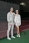 Серые кроссовки из хлопка и кожи мужские Brunello Cucinelli - контрастная подошва. 100% хлопок. шнурки. Страна производитель: Италия. Уход: специализированная чистка - фото 6