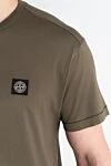 Stone Island Зеленая футболка облегающего кроя с нашивкой-логотипом Compass - логотип бренда. 100% хлопок. Страна производитель: Италия. Уход: специализированная чистка - фото 5