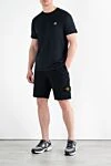 Navy Blue Slim Fit T-Shirt with Compass Logo Patch Stone Island - brand logo. 100% cotton. Country of manufacture: Italy. Care: specialized cleaning - photo 2