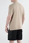 Beige slim fit polo shirt with Compass patch Stone Island - brand logo. 95% cotton. 5% elastane. Closure: buttons. Country of manufacture: Italy. Care: specialized cleaning - photo 4
