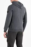 Худі з капюшоном і нашивкою у вигляді компаса з бавовни Stone Island - логотип бренду. капюшон з куліскою. 100% бавовна. кишеня кенгуру. Країна виробник: Італія. Догляд: спеціалізоване чищення - фото 4