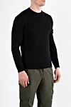 Stone Island Черный джемпер мужской из шерсти с логотипом - логотип бренда. 100% шерсть. Страна производитель: Италия. Уход: специализированная чистка - фото 3