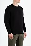 Stone Island Черный хлопковый джемпер для мужчин - логотип бренда. 100% хлопок. Страна производитель: Италия. Уход: специализированная чистка - фото 3