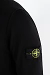Stone Island Черный хлопковый джемпер для мужчин - логотип бренда. 100% хлопок. Страна производитель: Италия. Уход: специализированная чистка - фото 5