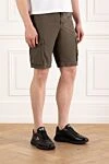 Stone Island Шорти-бермуди Cargo з бавовни з п'ятьма кишенями - 100% бавовна. гудзик, блискавка, кнопки. дві бічні кишені, одна задня кишеня, дві кишені на штанинах. Країна виробник: Італія. Догляд: спеціалізоване чищення - фото 3