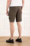 Шорти-бермуди Cargo з бавовни з п'ятьма кишенями Stone Island - 100% бавовна. гудзик, блискавка, кнопки. дві бічні кишені, одна задня кишеня, дві кишені на штанинах. Країна виробник: Італія. Догляд: спеціалізоване чищення - фото 4