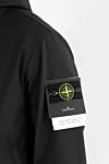 Stone Island Чорна куртка з логотипом і капюшоном чоловіча. - логотип бренду . капюшон. 92% поліестер, 8% еластан. кнопки . дві бічні кишені. Країна виробник: Італія. Догляд: спеціалізоване чищення - фото 5