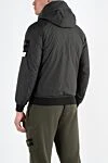 Серая куртка с капюшоном и логотипом мужская Stone Island - логотип бренда . капюшон. 100% полиамид. молния. два боковых кармана. Страна производитель: Италия. Уход: специализированная чистка - фото 4