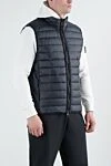 Stone Island Men's dark blue vest with zipper - 100% polyamide. Closure: zipper. two side pockets. Country of manufacture: Italy. Care: specialized cleaning - photo 3
