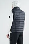 Men's dark blue vest with zipper Stone Island - 100% polyamide. Closure: zipper. two side pockets. Country of manufacture: Italy. Care: specialized cleaning - photo 4
