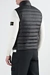 Black men's vest with zipper Stone Island - 100% polyamide. Closure: zipper. two side pockets. Country of manufacture: Italy. Care: specialized cleaning - photo 4