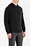 Stone Island Худи с капюшоном и нашивкой в ??виде компаса из хлопка черное - логотип бренда. Доплонительно: капюшон с кулиской. 100% хлопок. карман кенгуру. Страна производитель: Италия. Уход: специализированная чистка - фото 3