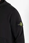 Stone Island Худи с капюшоном и нашивкой в ??виде компаса из хлопка черное - логотип бренда. Доплонительно: капюшон с кулиской. 100% хлопок. карман кенгуру. Страна производитель: Италия. Уход: специализированная чистка - фото 5