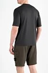 Футболка с вышитым логотипом из хлопка темно-серая мужская Stone Island - вышитый логотип. 100% хлопок. Страна производитель: Италия. Уход: специализированная чистка - фото 4