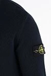 Stone Island Чоловічий кардиган синій на блискавці з бавовни - 100% бавовна. блискавка. Країна виробник: Італія. Догляд: спеціалізоване чищення - фото 5