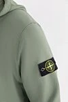 Stone Island Зеленая спортивная кофта из хлопка с капюшоном и логотипом - логотип бренда. капюшон. 100% хлопок. молния. Краманы: два боковых кармана. Страна производитель: Италия. Уход: специализированная чистка - фото 5