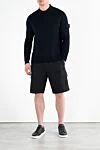 Long sleeve polo made of wool Lana men's blue with buttons Stone Island - 100% wool. Closure: buttons. Country of manufacture: Italy. Care: specialized cleaning - photo 2
