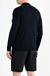 Long sleeve polo made of wool Lana men's blue with buttons Stone Island - 100% wool. Closure: buttons. Country of manufacture: Italy. Care: specialized cleaning - photo 4