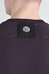 Stone Island Фиолетовый прогулочный костюм с шортами из хлопка - логотип бренда. 100% хлопок. Страна производитель: Италия. Уход: специализированная чистка - фото 5