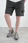 Gray 3XL sneakers in mesh and PU Balenciaga - distressed effect, logo on the edge of the toe and on the back. 55% polyurethane, 45% polyester. Closure: laces. Country of manufacture: Italy. Care: specialized cleaning - photo 2
