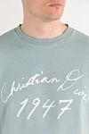 Dior Зеленая футболка свободного кроя с рукописным логотипом Christian Dior 1947 - ручная надпись Christian Dior 1947. 100% хлопок. Страна производитель: Франция. Уход: специализированная чистка - фото 5