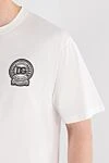 Dolce & Gabbana Белая футболка из хлопка с вышитым логотипом - логотип бренда. 100% хлопок. Страна производитель: Италия. Уход: специализированная чистка - фото 5