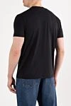 Однотонная футболка из хлопка с лиоцеллом черная Tom Ford - 33% хлопок, 67% лиоцелл. Страна производитель: Италия. Уход: специализированная чистка - фото 4