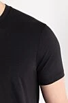 Tom Ford Однотонная футболка из хлопка с лиоцеллом черная - 33% хлопок, 67% лиоцелл. Страна производитель: Италия. Уход: специализированная чистка - фото 5
