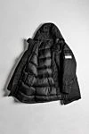 Парка с капюшоном шерстяная черная мужская Stone Island - съемный фирменный значок Компас. капюшон на шнурке. 100% шерсть. застежка на кнопку и молнию спереди. два нагрудных кармана на кнопках, два боковых кармана с клапанами. Утеплитель: наполнитель из пуха и пера. Страна производитель: Италия. Уход: специализированная чистка - фото 8