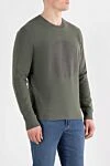 Stone Island Свитшот мужской зеленый из хлопка с круглым вырезом - логотип бренда. 100% хлопок. карман на молнии на рукаве. Страна производитель: Италия. Уход: специализированная чистка - фото 3