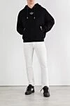 Худи с капюшоном Bandana на завязках из хлопка мужское Off-White - логотип бренда. Доплонительно: капюшон с кулиской. 100% хлопок. карман кенгуру. Страна производитель: Италия. Уход: специализированная чистка - фото 2