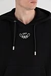 Off-White Худи с капюшоном Bandana на завязках из хлопка мужское - логотип бренда. Доплонительно: капюшон с кулиской. 100% хлопок. карман кенгуру. Страна производитель: Италия. Уход: специализированная чистка - фото 5